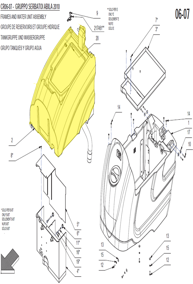 Pre. Assembly Recovery Tank