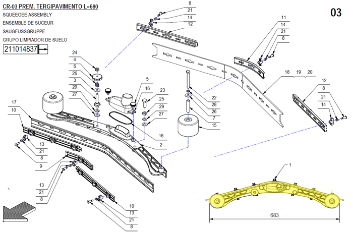 Squeegee Assembly Kit