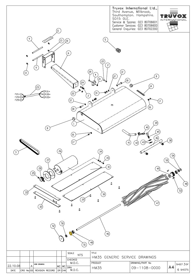HMLbrush bearing sheild
